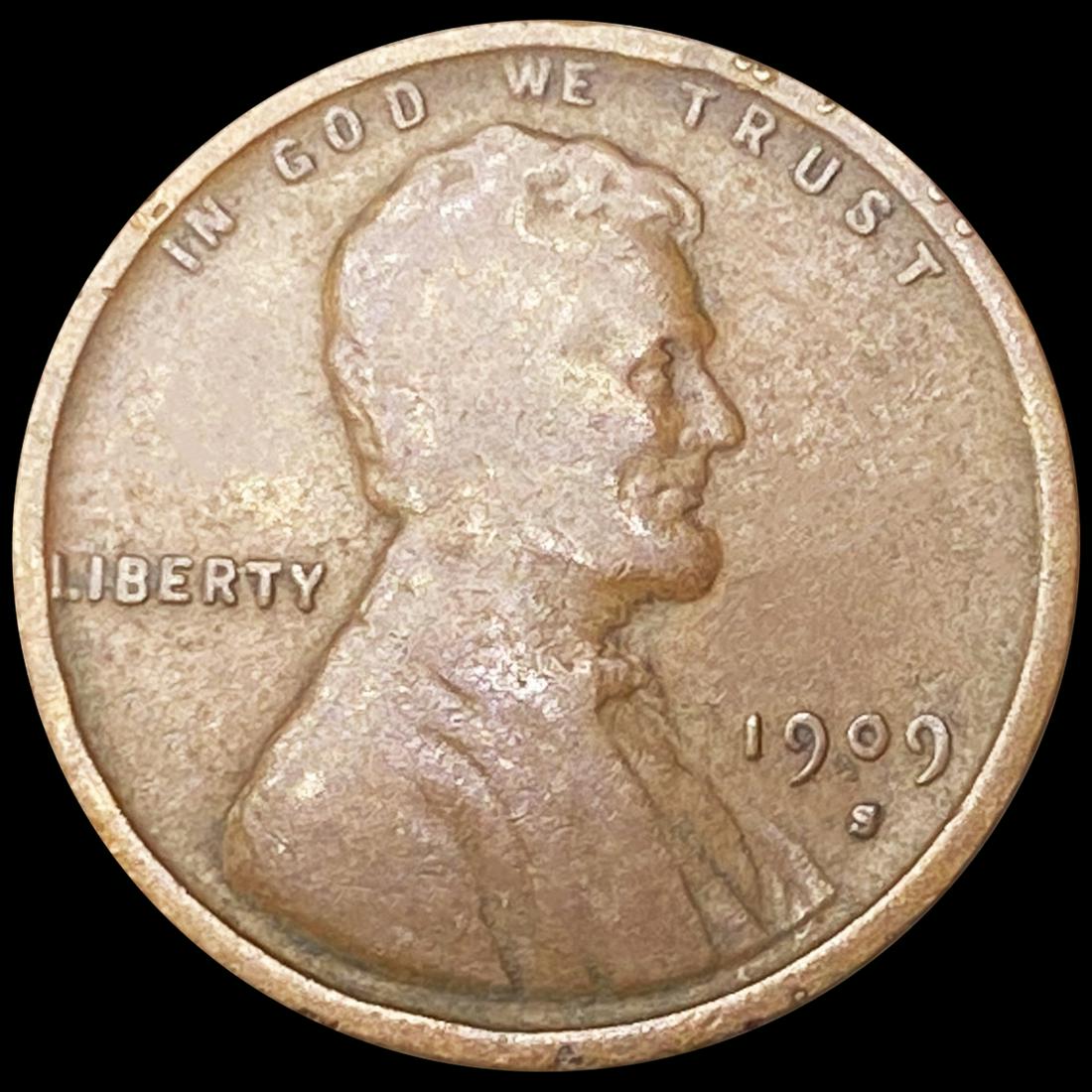 1909-S V.D.B. Wheat Cent CLOSELY UNCIRCULATED (1 of 2)