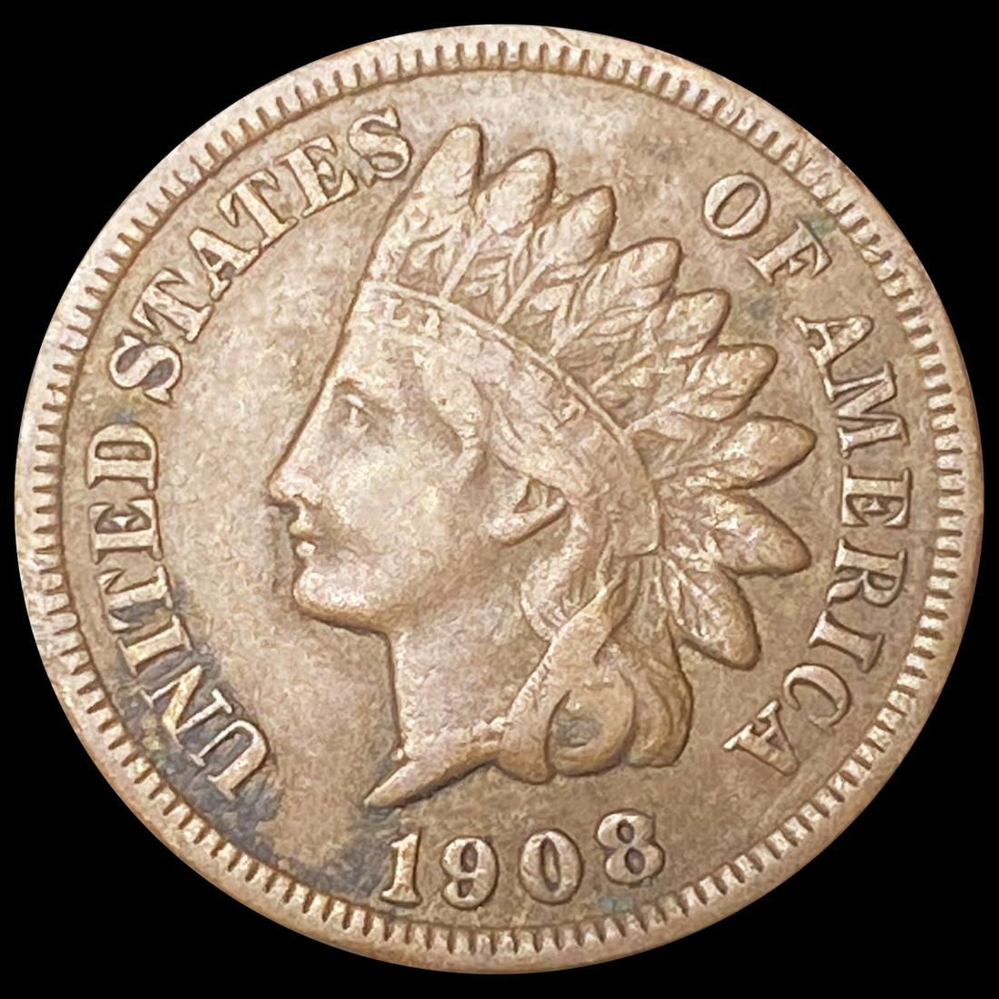 1908-S Indian Head Cent CLOSELY UNCIRCULATED (1 of 2)