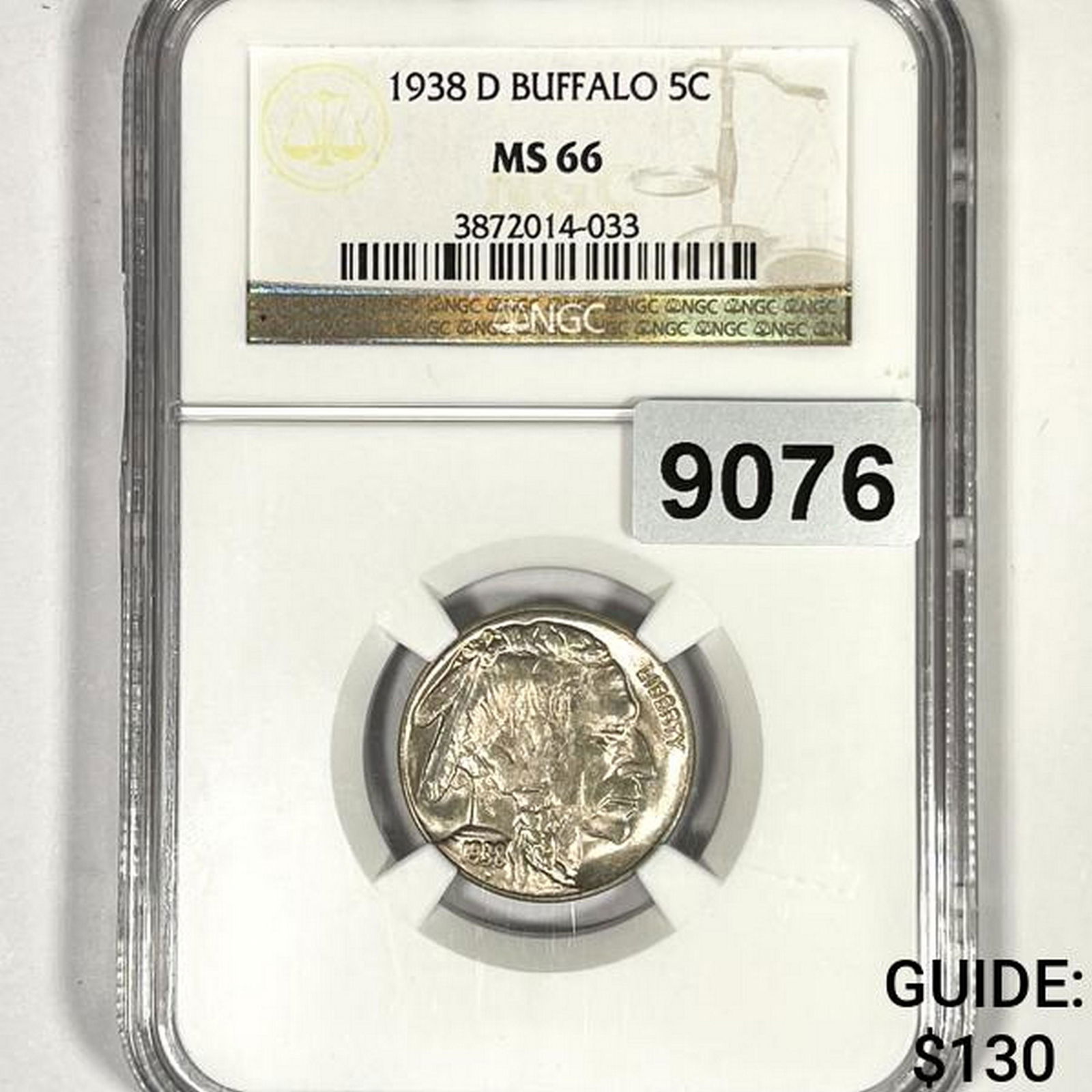 1938-D Buffalo Nickel NGC-MS66 (1 of 2)