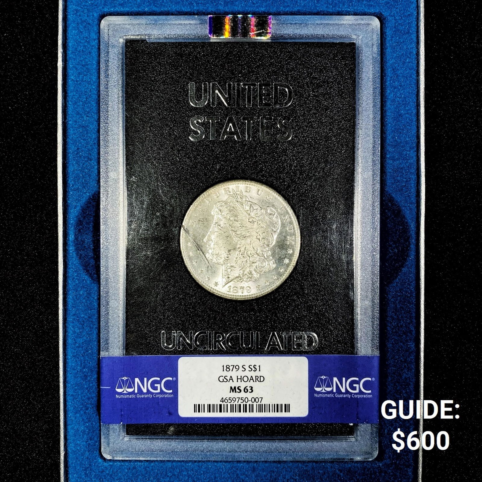 1879-S Morgan Silver Dollar NGC-MS63 GSA Hoard (1 of 2)