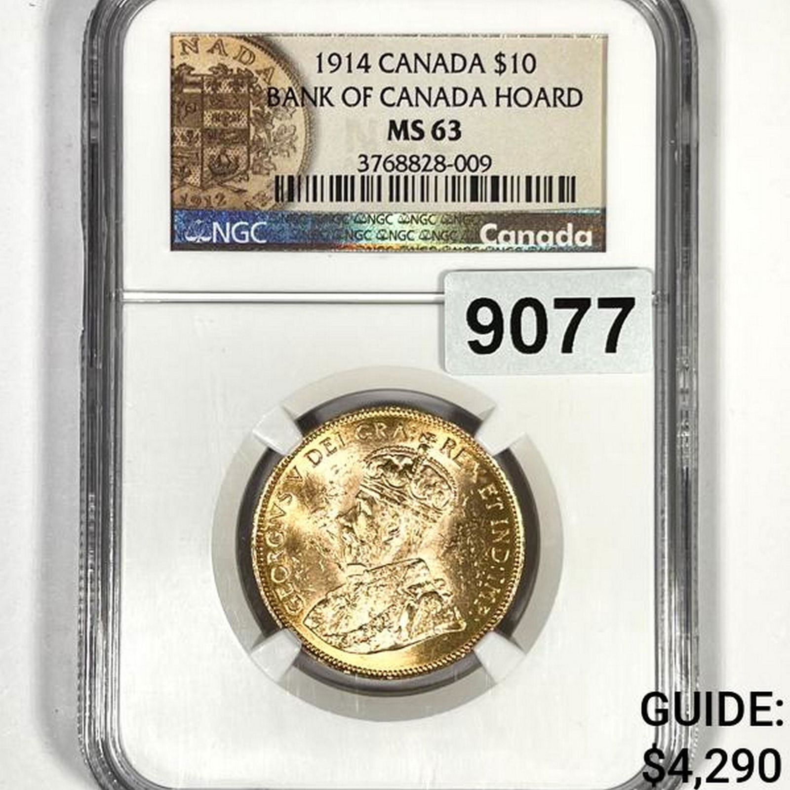 1914 Canadian $10 Gold (16.72g) NGC-MS63 (1 of 2)
