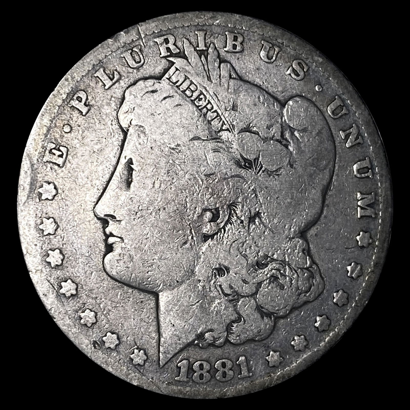 1881-CC Morgan Silver Dollar ABOUT UNCIRCULATED (1 of 2)