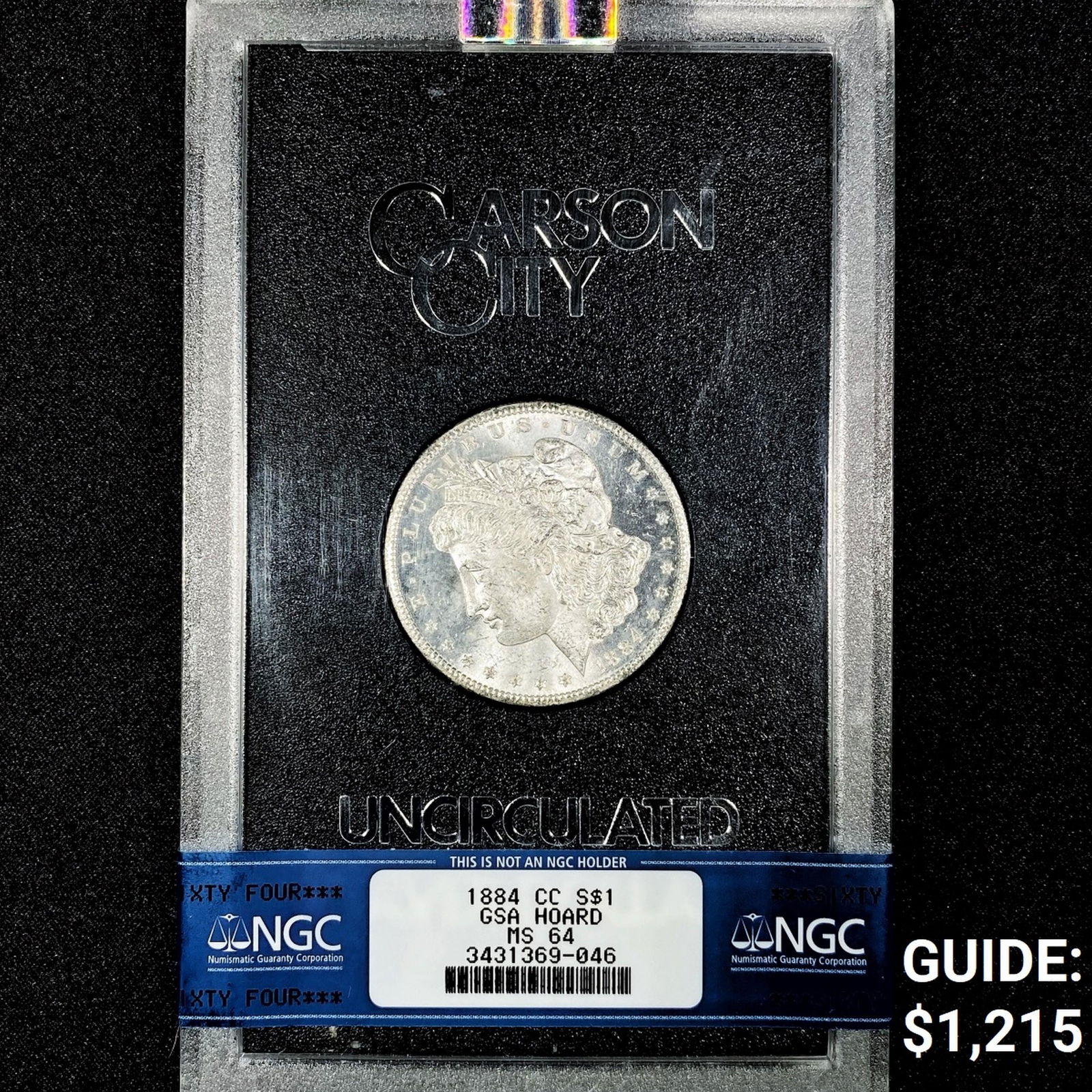1884-CC Morgan Silver Dollar NGC-MS64 GSA Hoard (1 of 2)