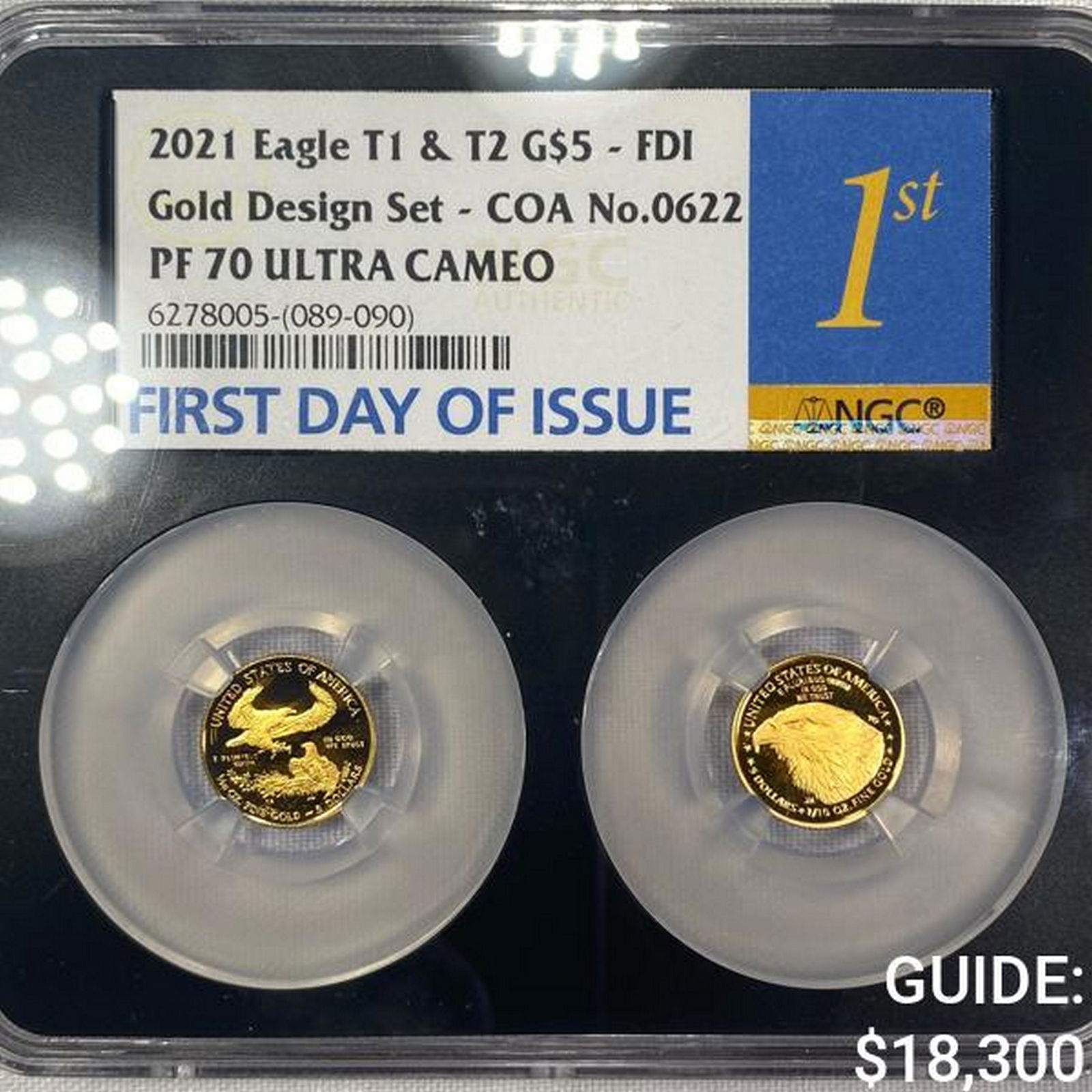 2021-W Gold $ T1 & 2 Eagle Set NGC-PF70 Ultra CAM (1 of 2)