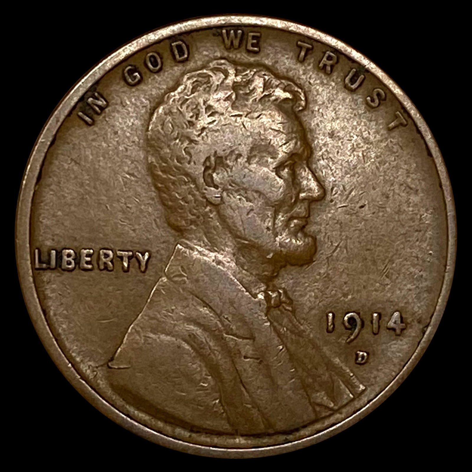 1914-D Wheat Cent CLOSELY UNCIRCULATED (1 of 2)