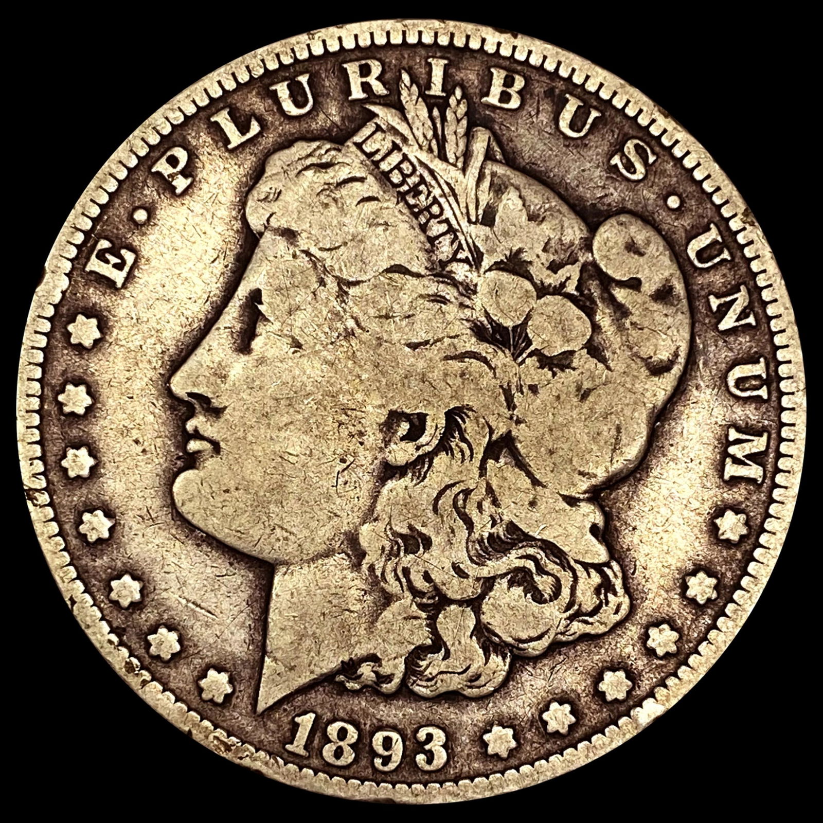 1893-O Morgan Silver Dollar NEARLY UNCIRCULATED (1 of 2)
