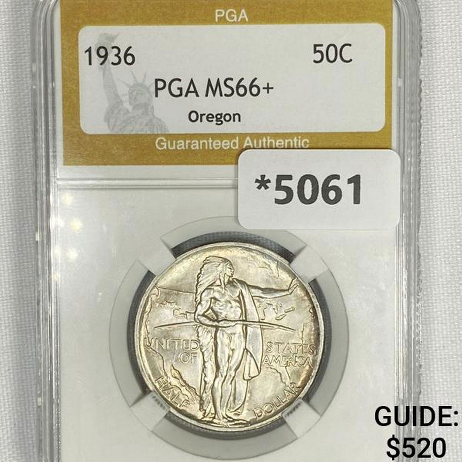 1936 Oregon Trail Half Dollar PGA - MS66+ (1 of 2)