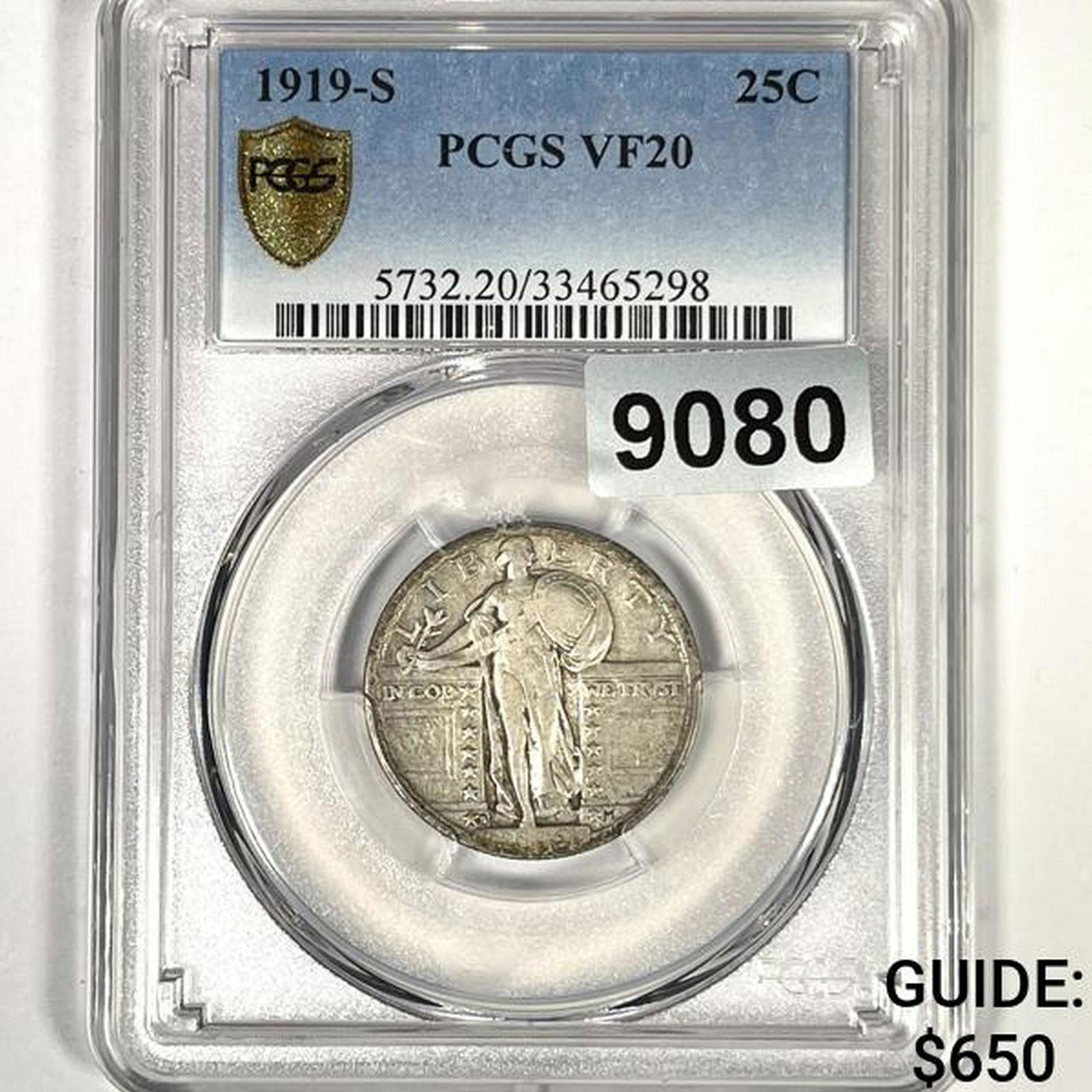 1919-S Standing Liberty Quarter PCGS-VF20 (1 of 2)