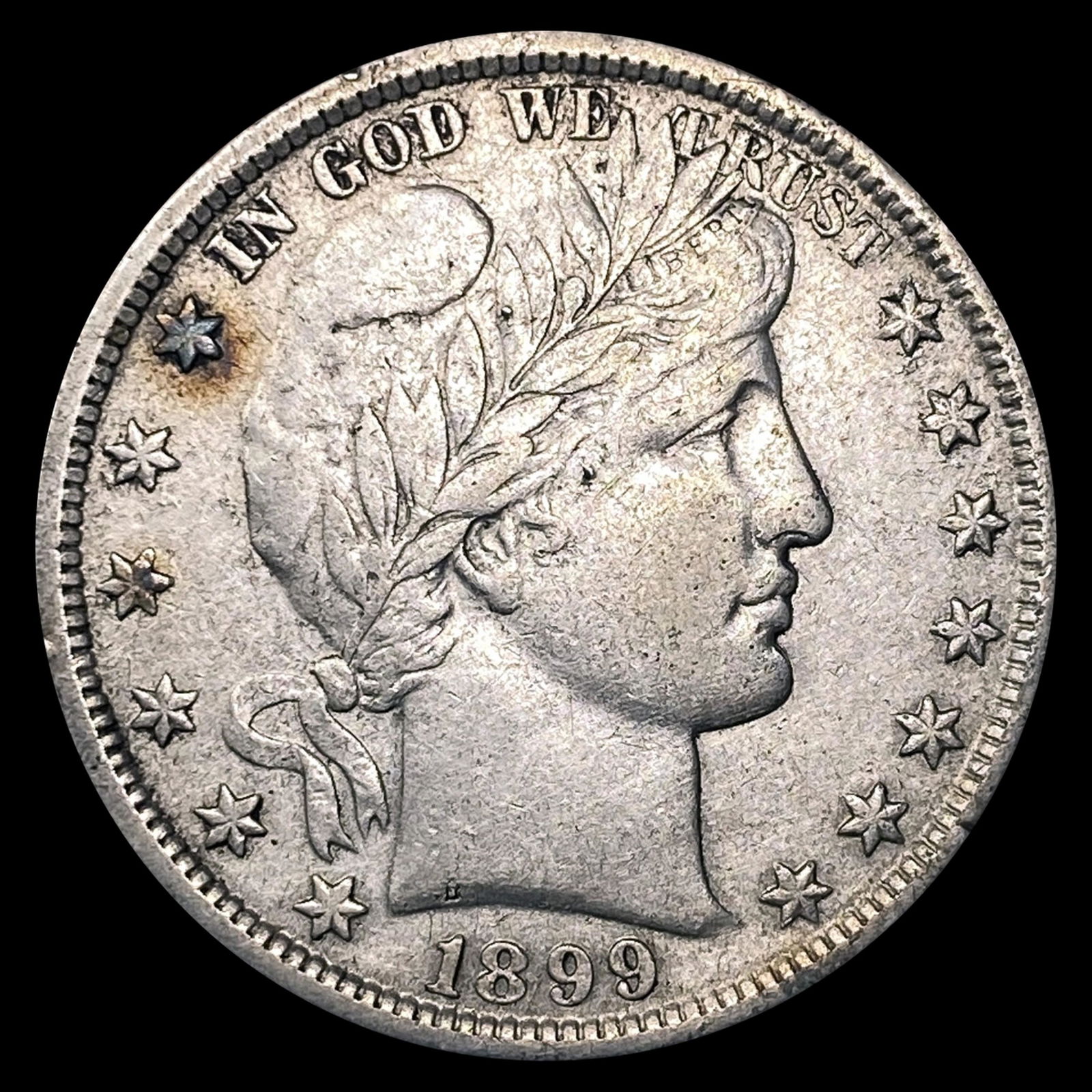 1899 Barber Half Dollar CLOSELY UNCIRCULATED (1 of 2)
