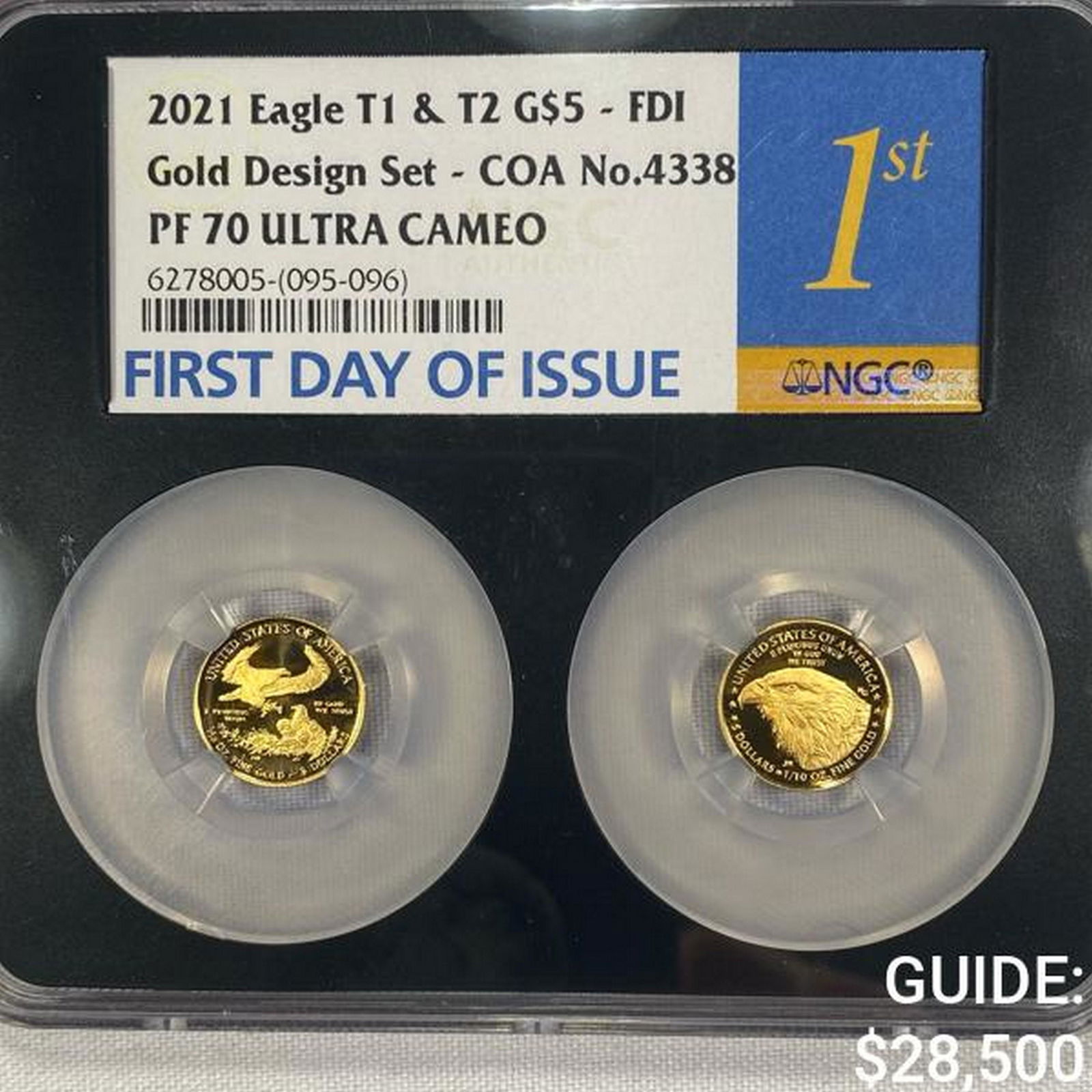 2021-W Gold $ T1 & 2 Eagle Set NGC-PF70 Ultra CAM (1 of 2)