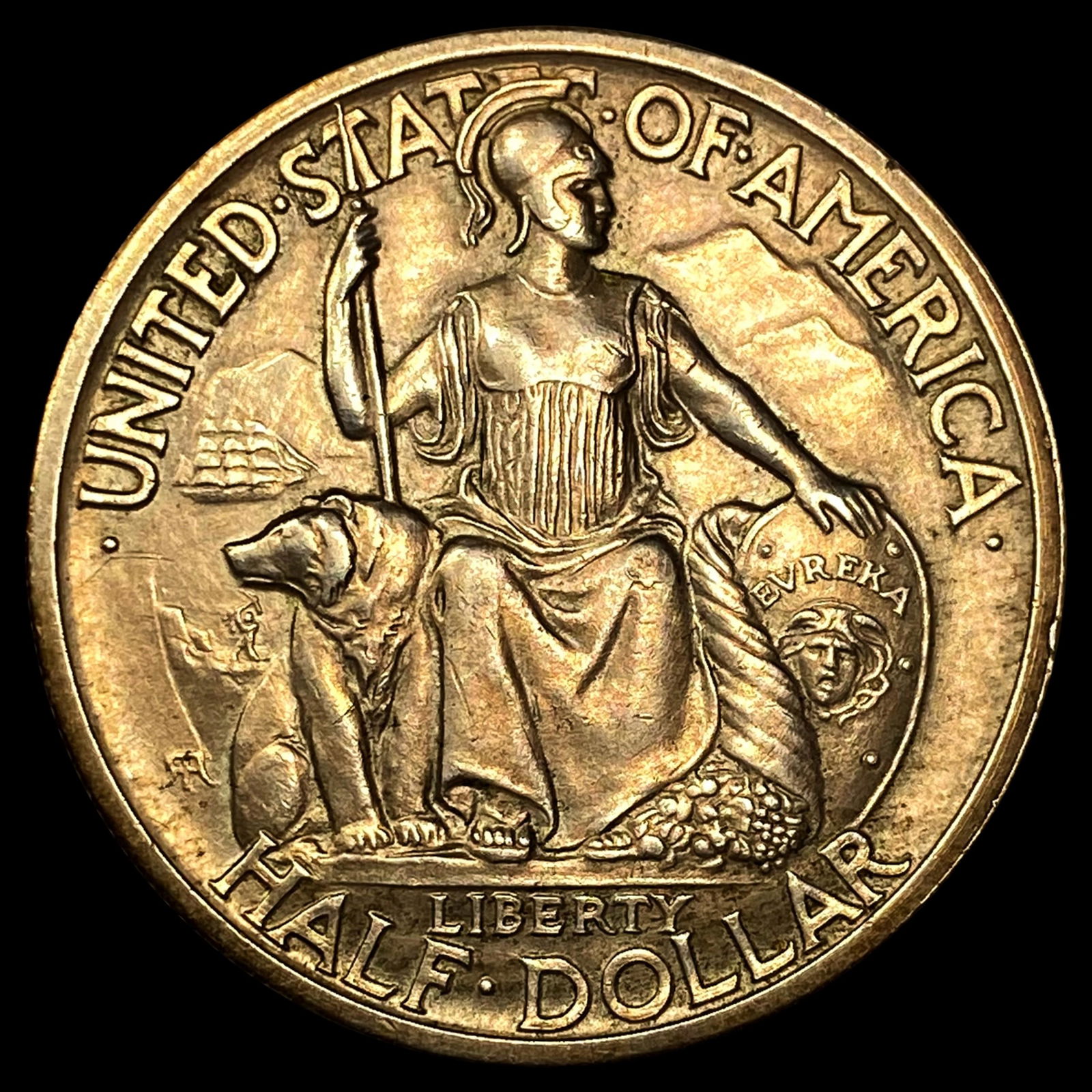 1935-S San Diego Half Dollar CLOSELY UNCIRCULATED (1 of 2)