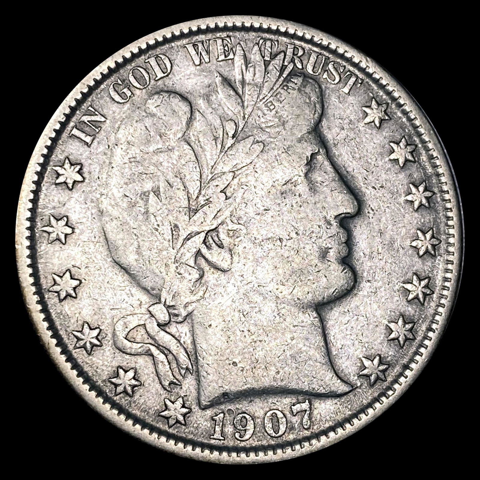 1907-O Barber Half Dollar CLOSELY UNCIRCULATED (1 of 2)