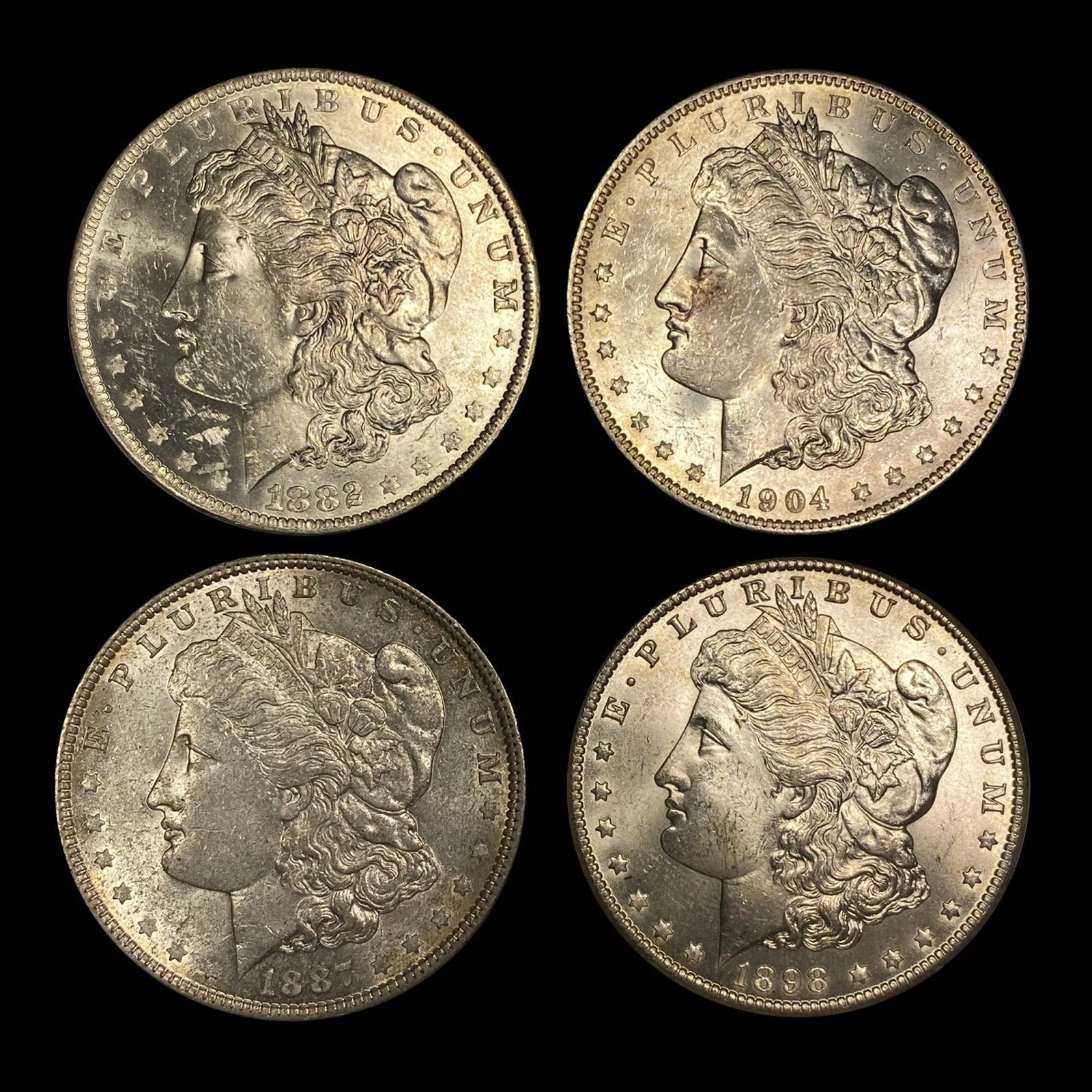 (4) Morgan Dollars UNCIRCULATED (1 of 2)