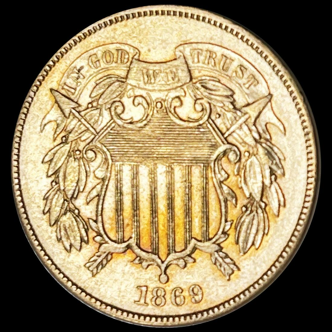 1869 RD Two Cent Piece UNCIRCULATED (1 of 2)