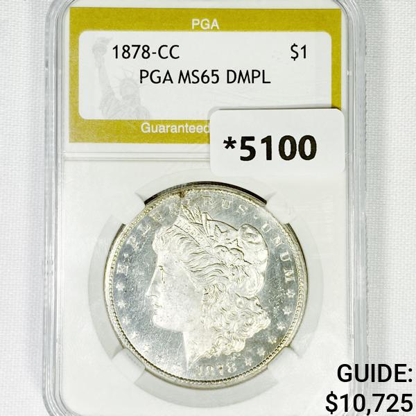 1878-CC Morgan Silver Dollar PGA-MS65 DMPL (1 of 2)