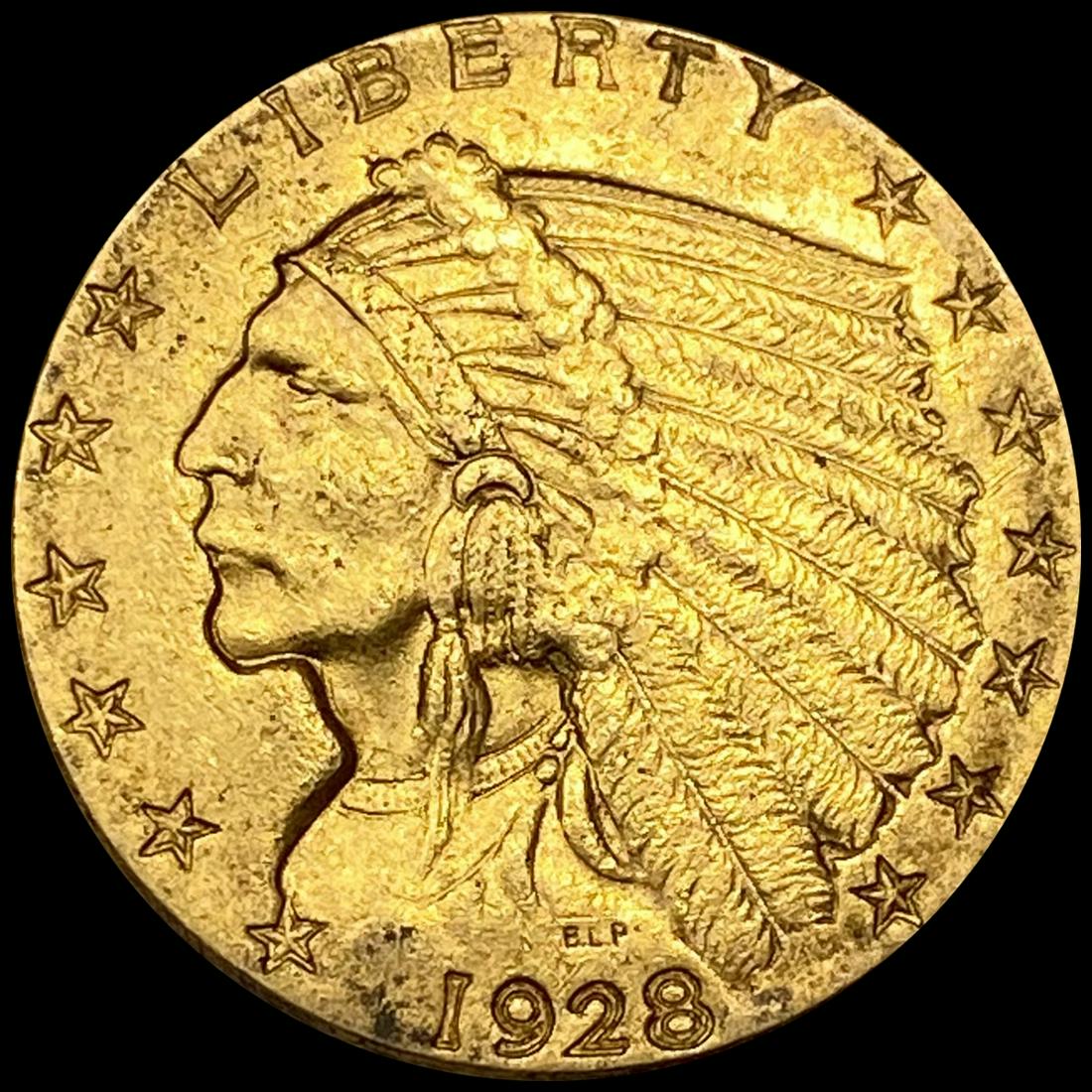 1928 $2.50 Gold Quarter Eagle NEARLY UNCIRCULATED (1 of 2)