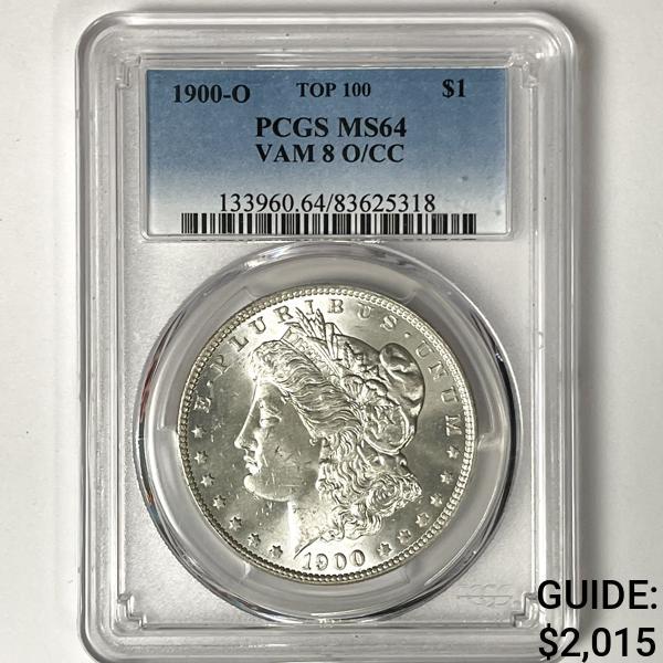 1900-O/CC Morgan Silver Dollar PCGS - MS64 VAM-8 (1 of 2)