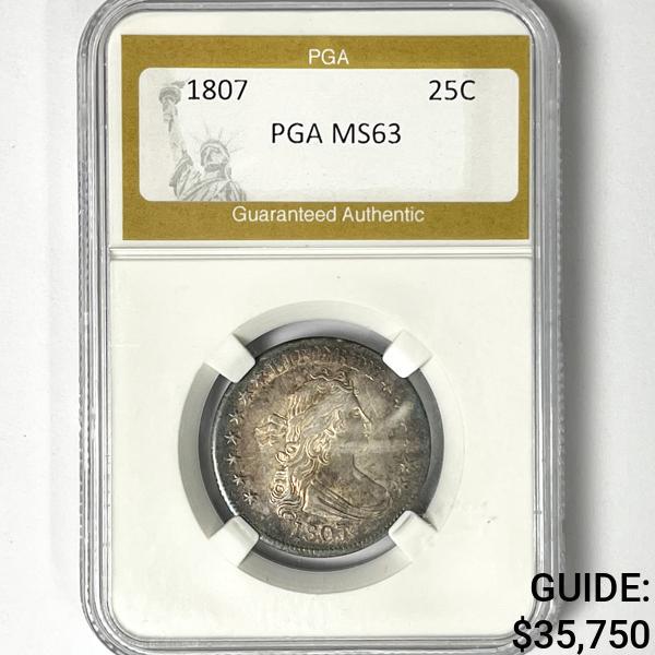 1807 Draped Bust Quarter PGA - MS63 (1 of 2)