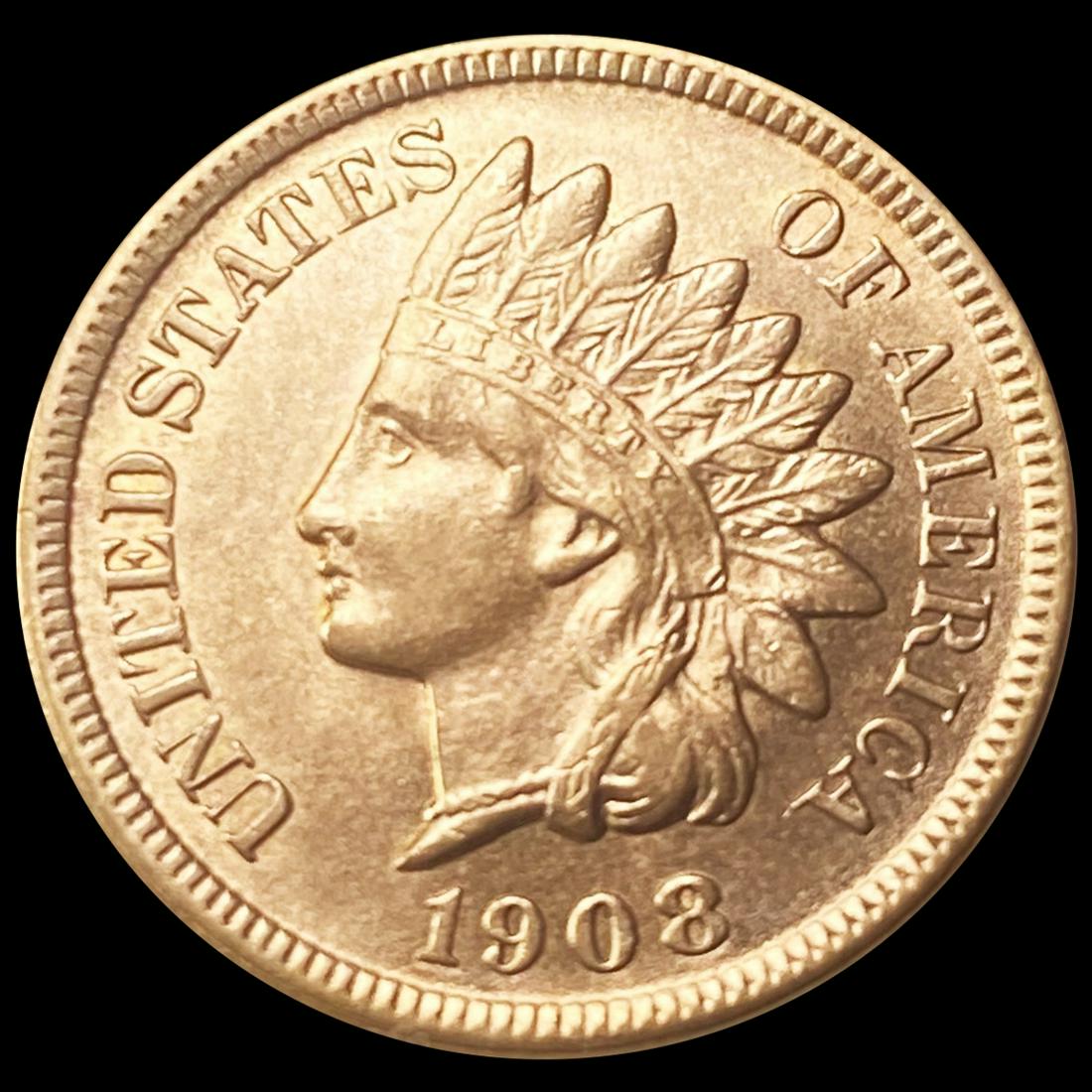 1908-S RD Indian Head Cent CHOICE BU (1 of 2)