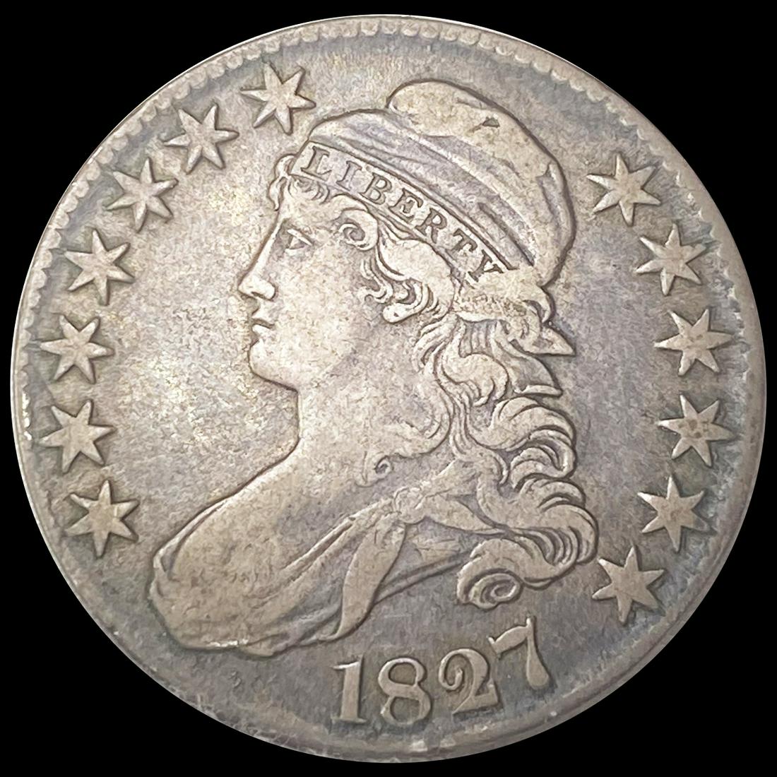 1827 Capped Bust Half Dollar NEARLY UNCIRCULATED (1 of 2)