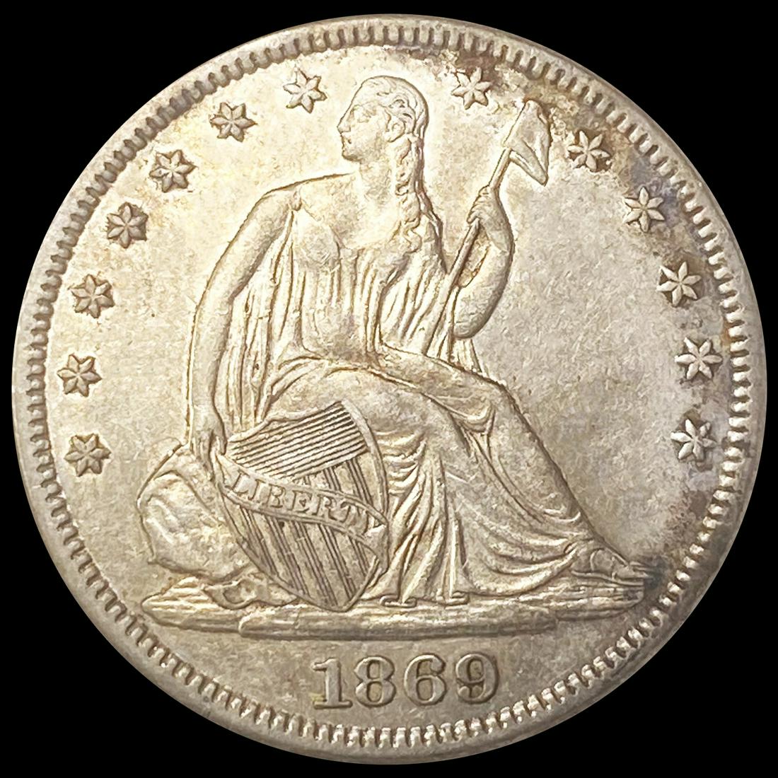 1869 Seated Liberty Half Dollar UNCIRCULATED (1 of 2)