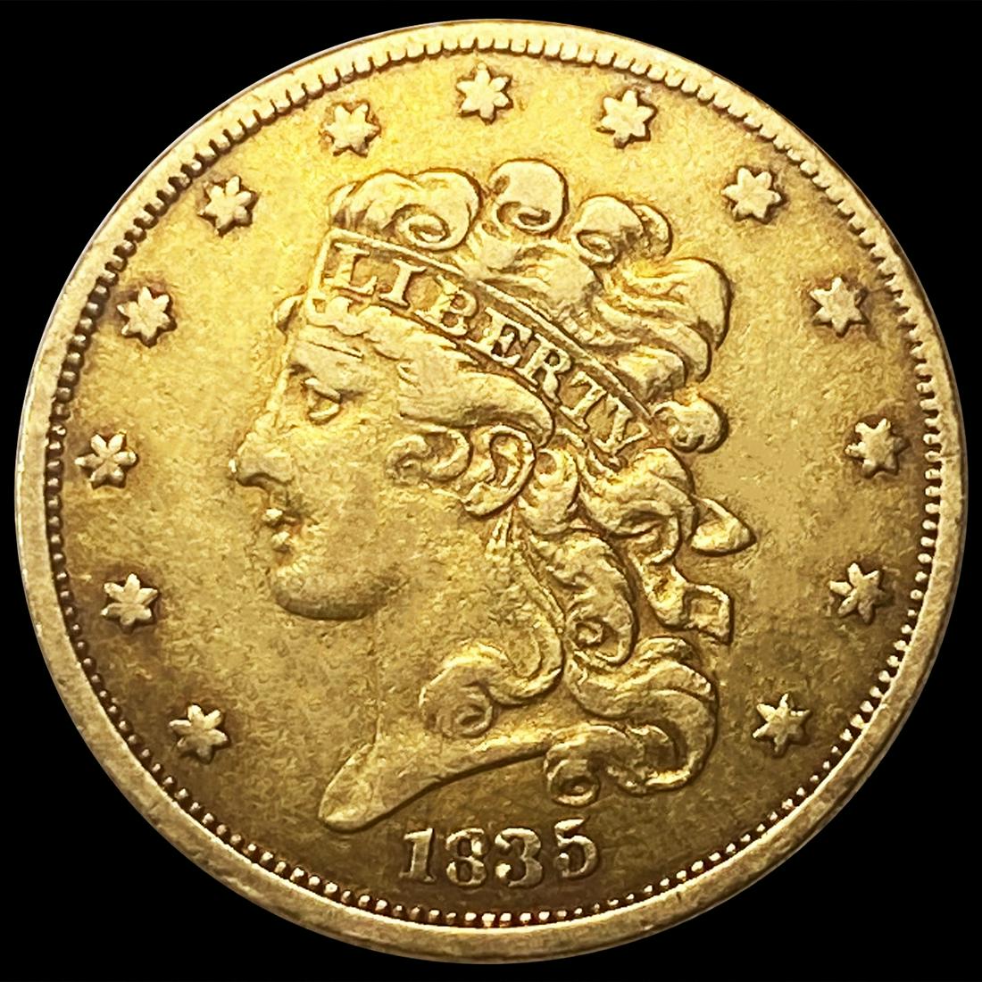 1835 $5 Gold Half Eagle CLOSELY UNCIRCULATED (1 of 2)