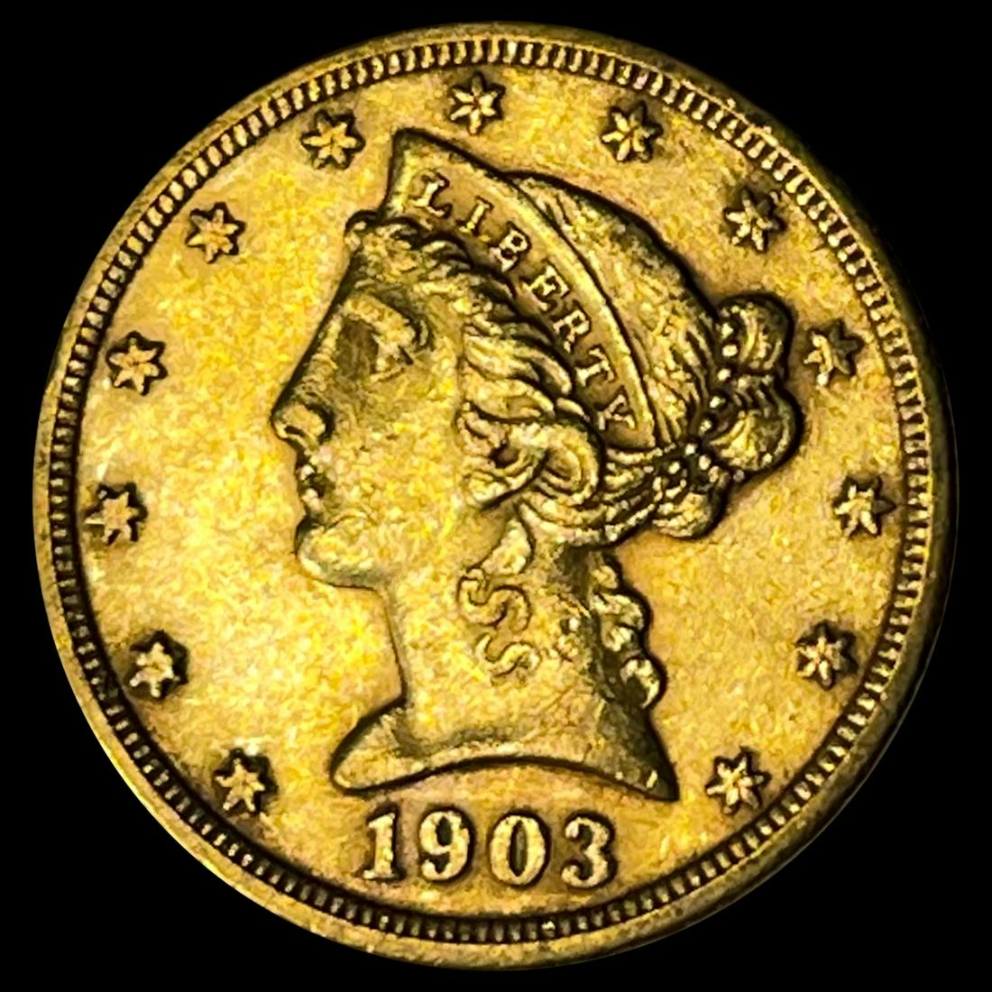 1903 $5 Gold Half Eagle UNCIRCULATED (1 of 2)