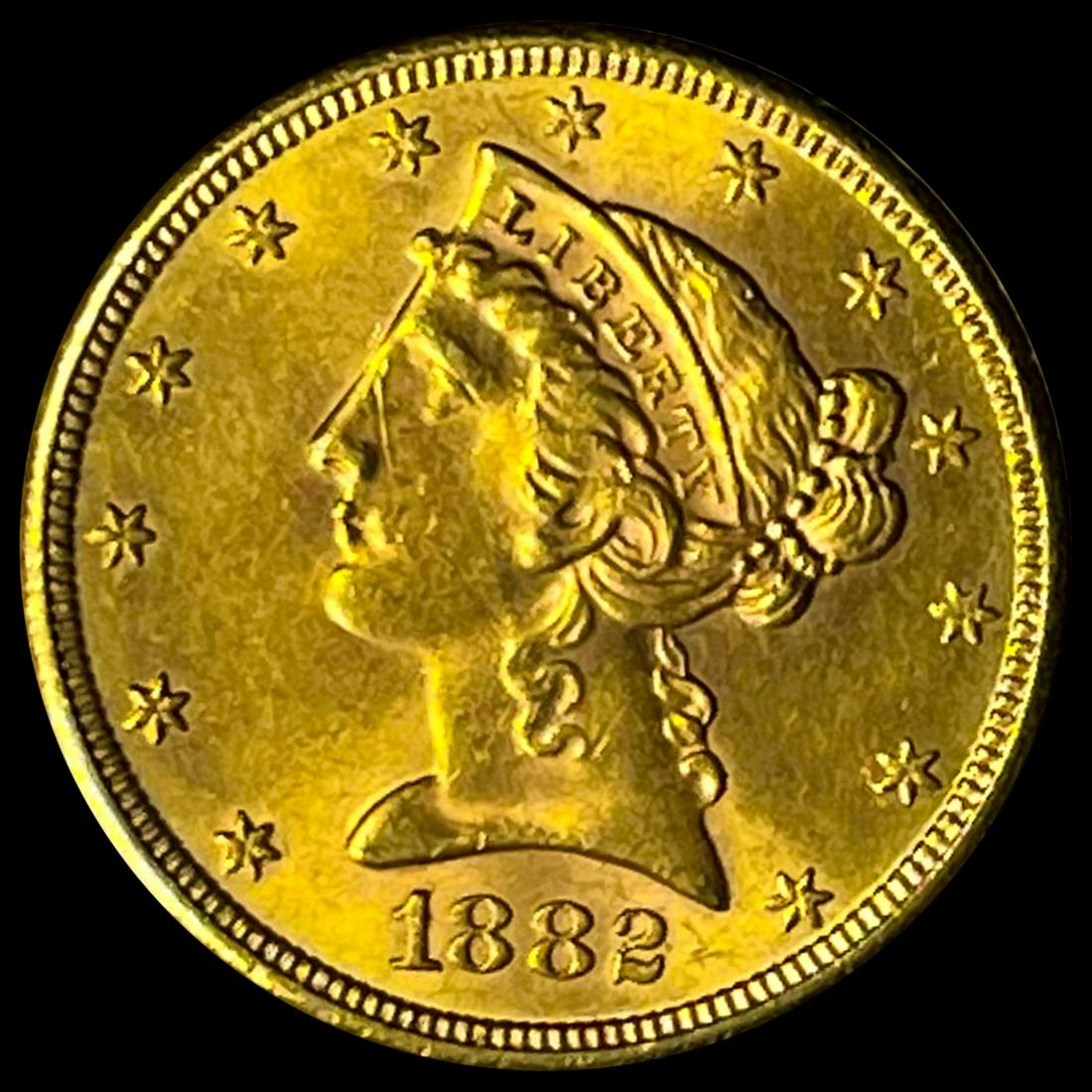 1882-S $5 Gold Half Eagle CHOICE BU (1 of 2)
