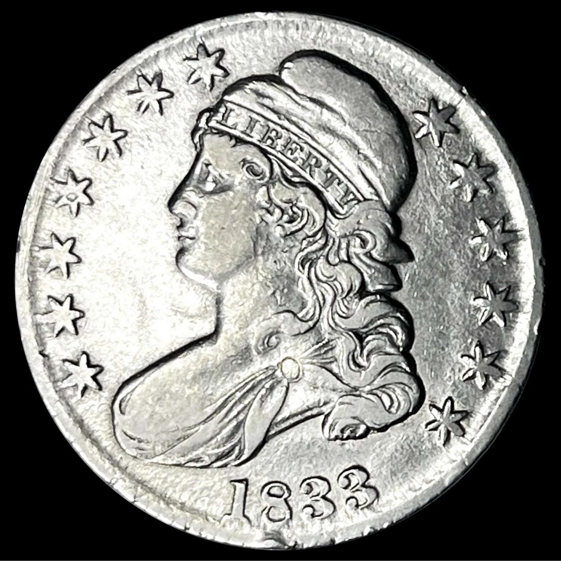 1833 Capped Bust Half Dollar ABOUT UNCIRCULATED (1 of 2)