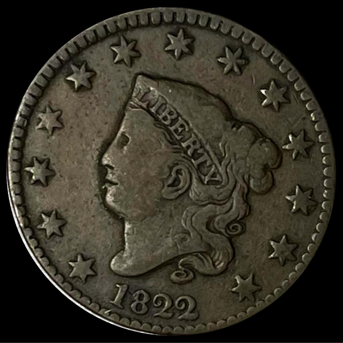 1822 Large Cent LIGHTLY CIRCULATED (1 of 2)