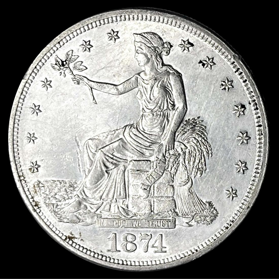 1874-S Silver Trade Dollar UNCIRCULATED (1 of 2)