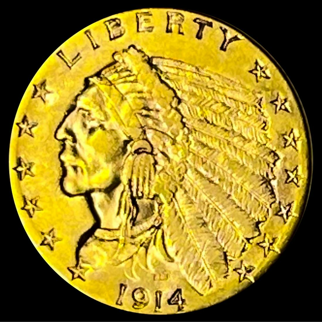 1914 $2.50 Gold Quarter Eagle UNCIRCULATED (1 of 2)