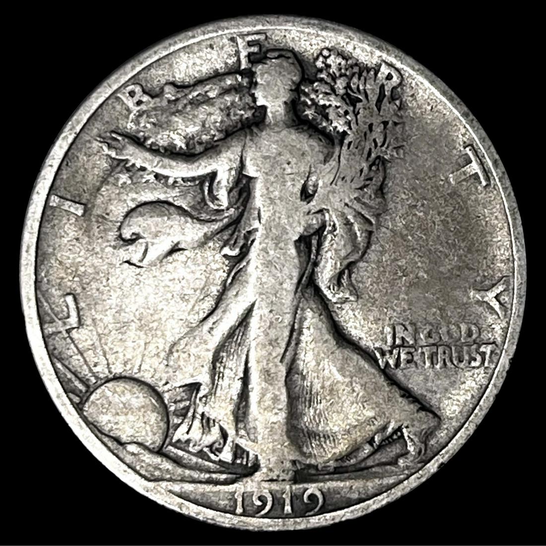 1919 Walking Liberty Half Dollar NICELY (1 of 2)