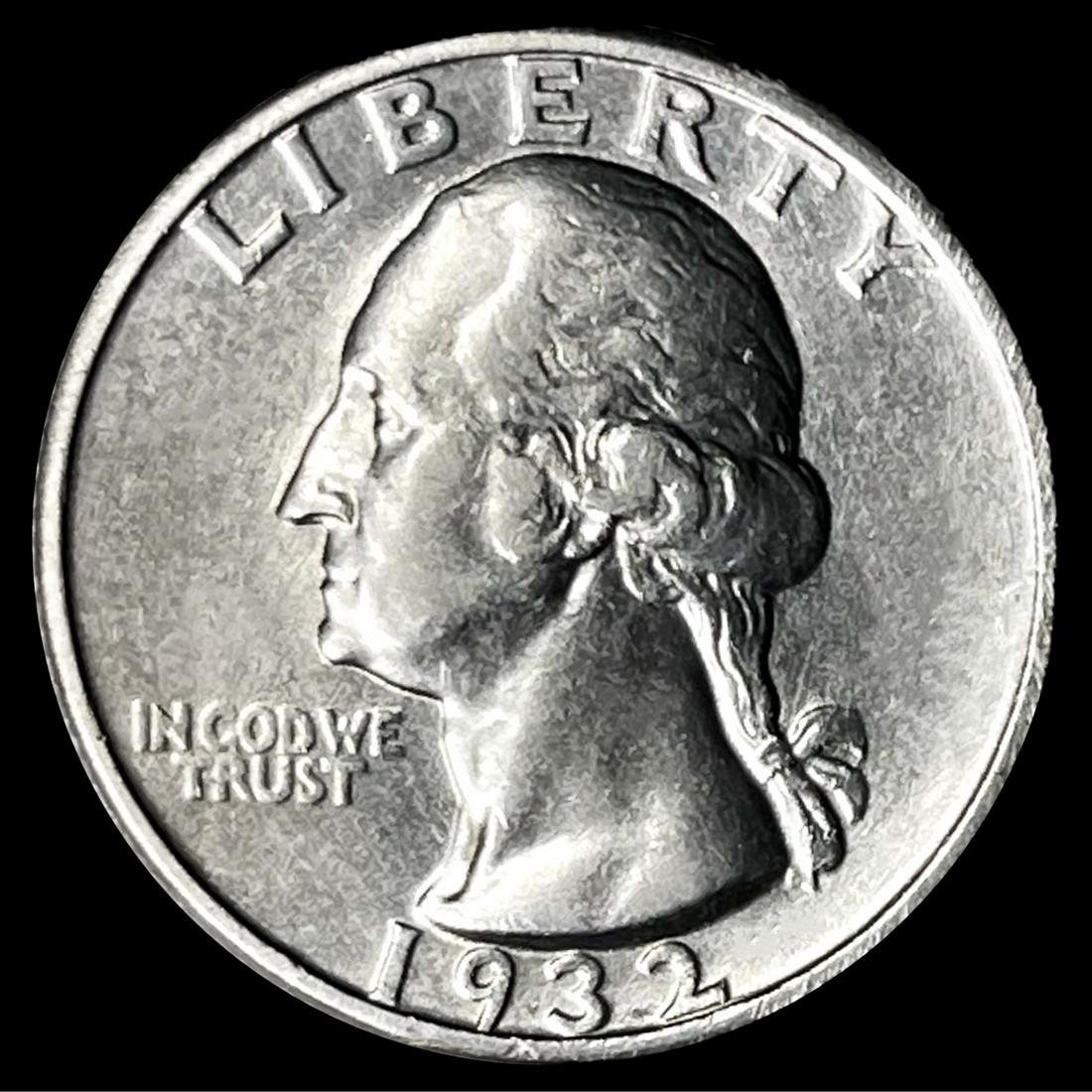 1932-S Washington Silver Quarter CLOSELY UNC (1 of 2)