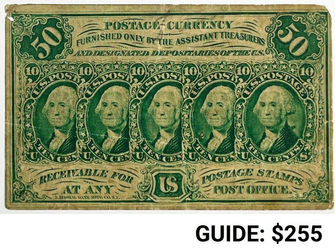 1862 US Postage Currency 50C - (1 of 2)
