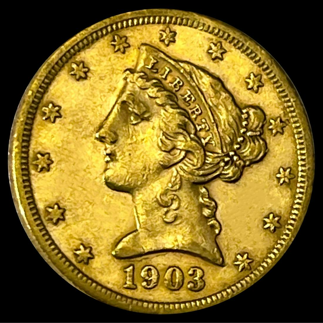 1903-S $5 Gold Half Eagle UNCIRCULATED (1 of 2)