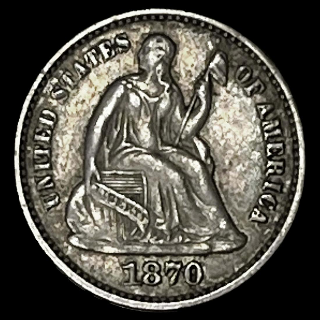 1870 Seated Liberty Half Dime CLOSELY (1 of 2)