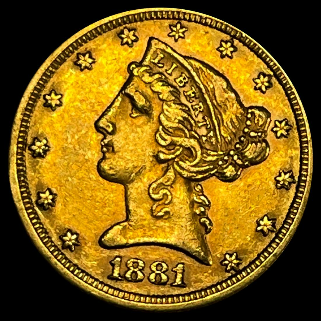 1881 $5 Gold Half Eagle UNCIRCULATED (1 of 2)