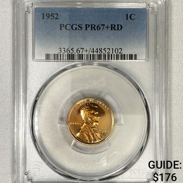 1952 Wheat Cent PCGS-PR67+ RD (1 of 2)