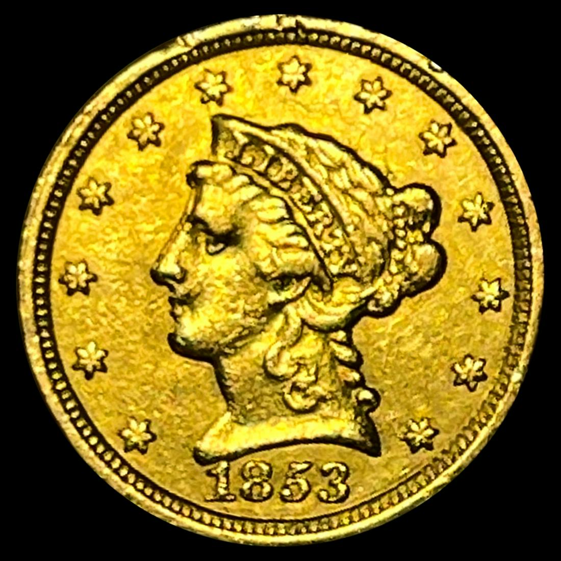 1853 $2.50 Gold Quarter Eagle UNCIRCULATED (1 of 2)