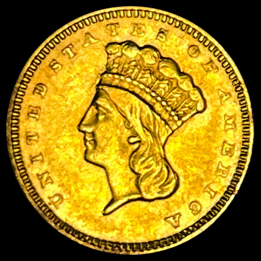 1857 Ty 3 Rare Gold Dollar NEARLY UNCIRCULATED (1 of 2)