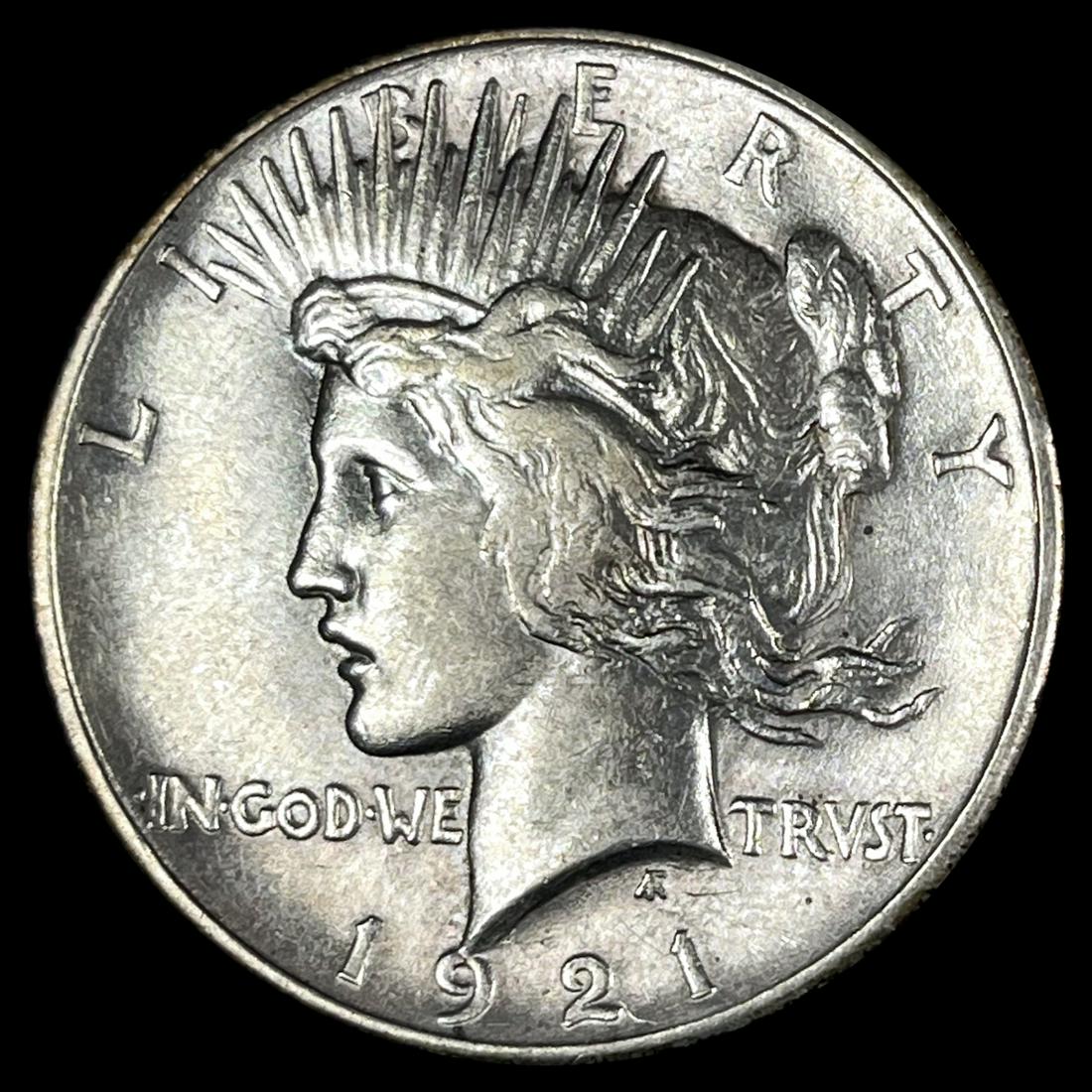 1921 Silver Peace Dollar NEARLY UNCIRCULATED (1 of 2)