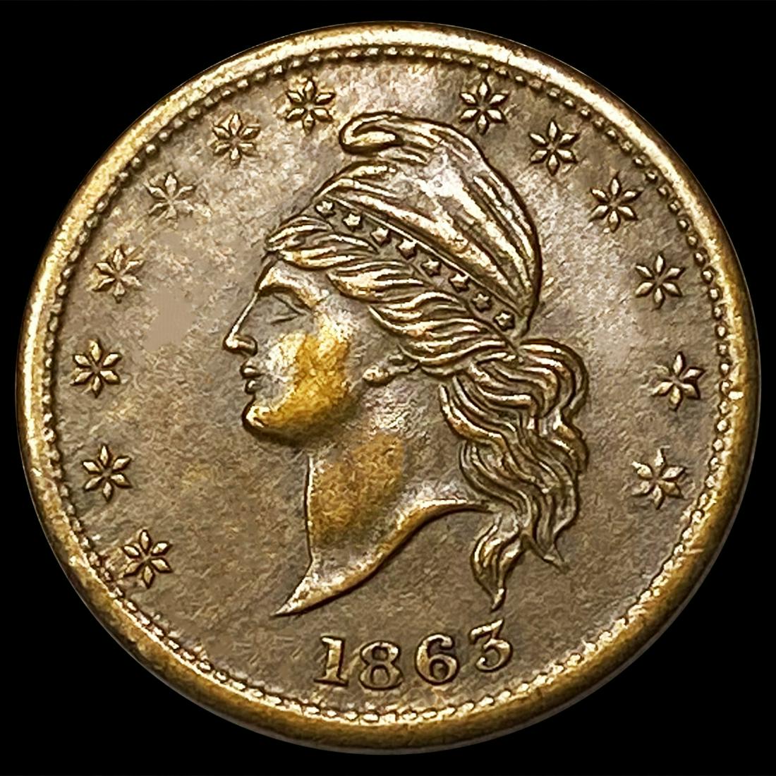 1863 Civil War Token UNCIRCULATED (1 of 2)