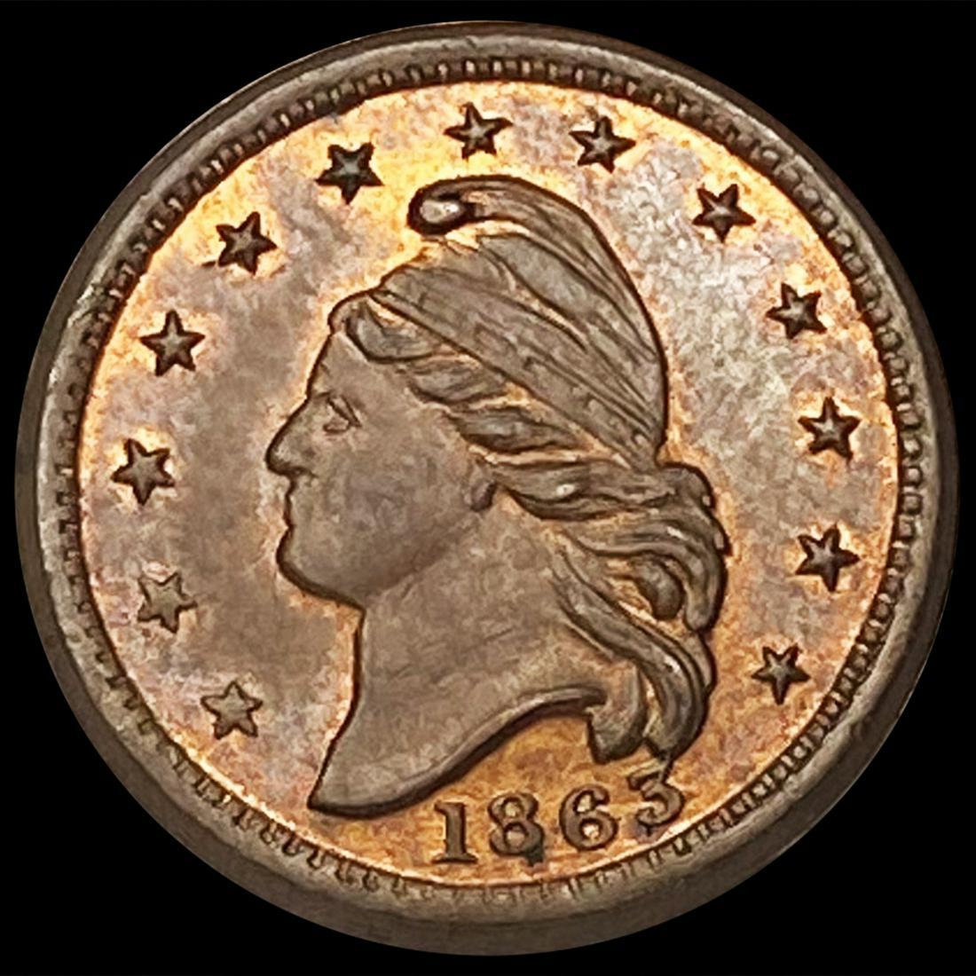 1863 Peace Forever Civil War Token UNCIRCULATED (1 of 2)