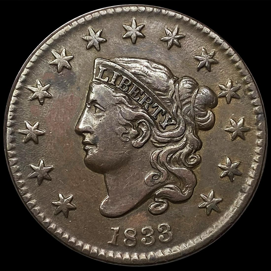 1833 Large Cent CLOSELY UNCIRCULATED (1 of 2)