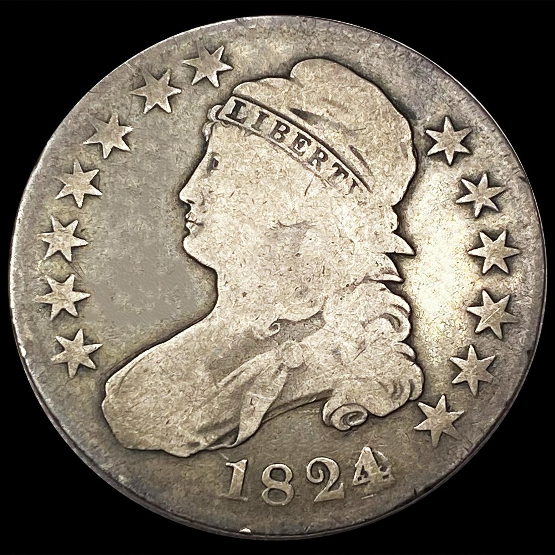 1824 Capped Bust Half Dollar NICELY CIRCULATED (1 of 2)
