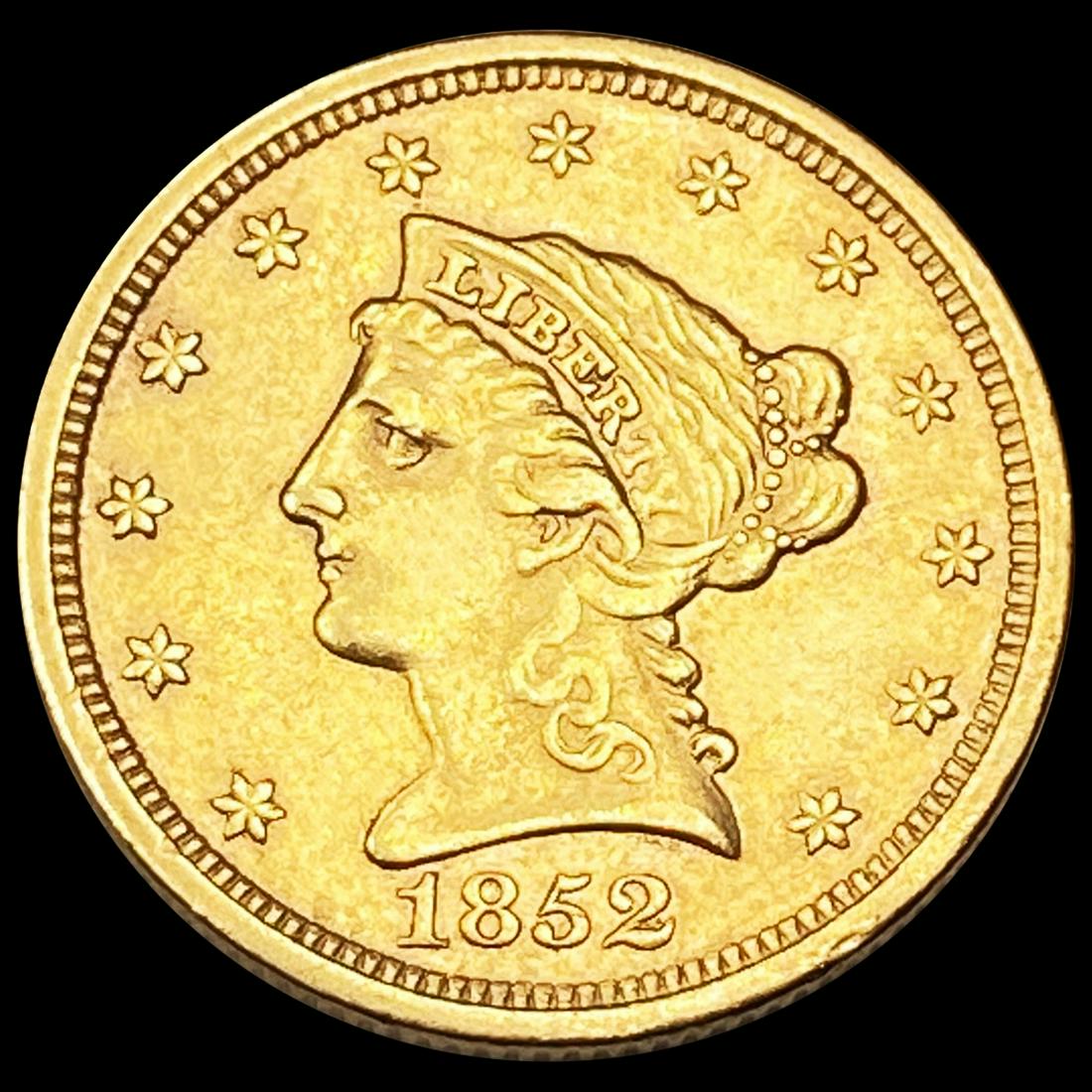 1852 $2.50 Gold Quarter Eagle ABOUT UNCIRCULATED (1 of 2)