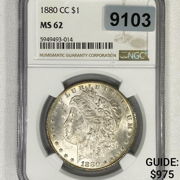 1880-CC Morgan Silver Dollar NGC-MS62 (1 of 2)