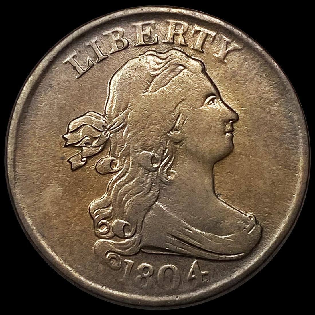 1804 Draped Bust Half Cent ABOUT UNCIRCULATED (1 of 2)