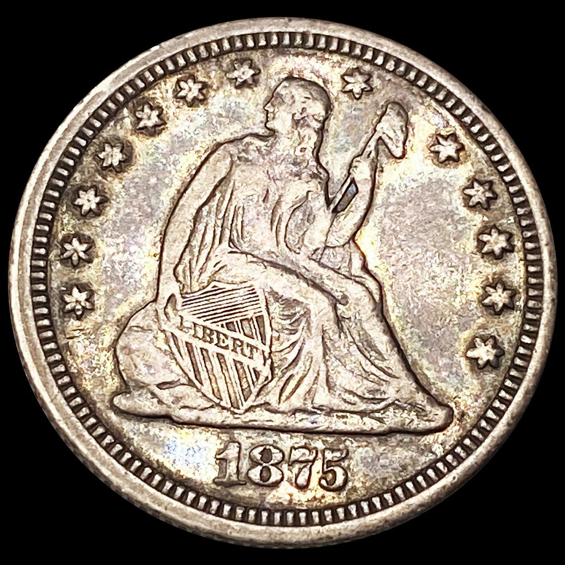 1875 Seated Liberty Quarter CLOSELY UNCIRCULATED (1 of 2)